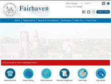 Tablet Screenshot of fairhaven-ma.gov
